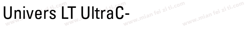 Univers LT UltraC字体转换